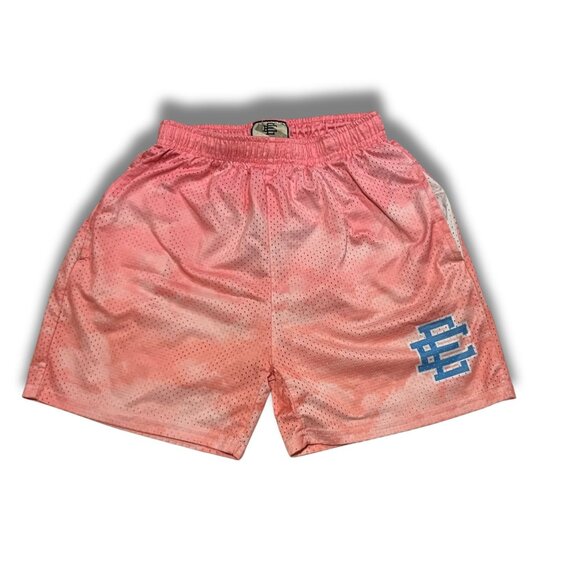 Eric Emanuel Basic Mesh Shorts Pink Gradient Made In New York Size M - Picture 2 of 4